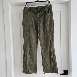 Prana convertible hiking pants size 8 Women's Olive Green